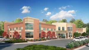 Architect rendering from Kansas City Orthopaedic Institute hospital expansion project