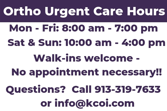 Ortho Urgent Care Walk In Ortho Sports Injuries Kansas